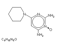 Molecular structure of Minoxidil
