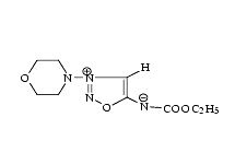 Molecular structure of Molsidomine