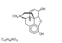 Molecular structure of Morphine