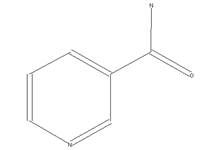 Molecular structure of Nicotinamide