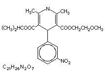 Molecular structure of Nimodipine