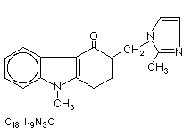 Molecular structure of Ondansetron (HCl)
