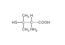 Molecular structure of Penicillamine