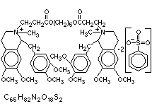 Molecular structure of Atracurium (Besylate)