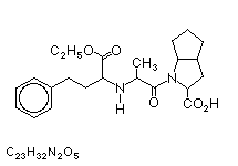 Molecular structure of Ramipril
