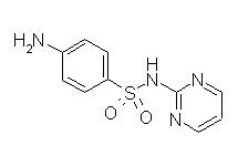 Molecular structure of Sulphadiazine