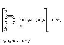 Molecular structure of Terbutaline