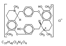 Molecular structure of Tubocurarine (Cl)