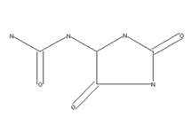 Molecular structure of Allantoin