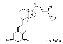 Molecular structure of Calcipotriol