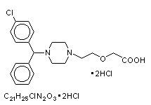 Molecular structure of Cetirizine