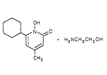 Molecular structure of Ciclopirox Olamine