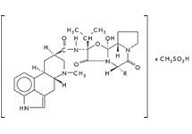Molecular structure of Co-Dergocrine Mesylate