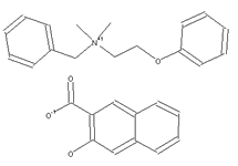 Molecular structure of Bephenium Hydroxynaphthoate