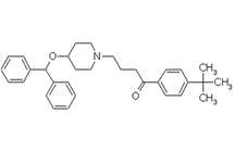 Molecular structure of Ebastine