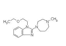 Molecular structure of Emedastine