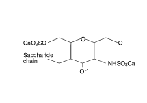 Molecular structure of Nadroparin (Ca)
