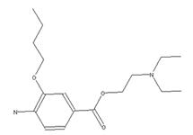 Molecular structure of Oxybuprocaine