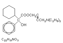 Molecular structure of Oxybutynin (HCl)