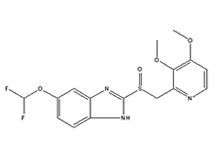 Molecular structure of Pantoprazole