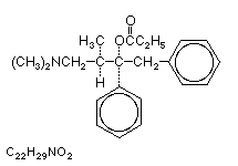 Molecular structure of Propoxyphene