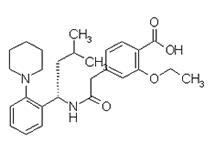 Molecular structure of Repaglinide